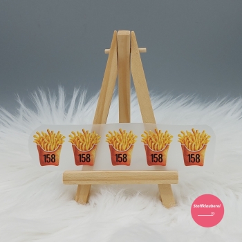 "158" Größenlabel Pommes
